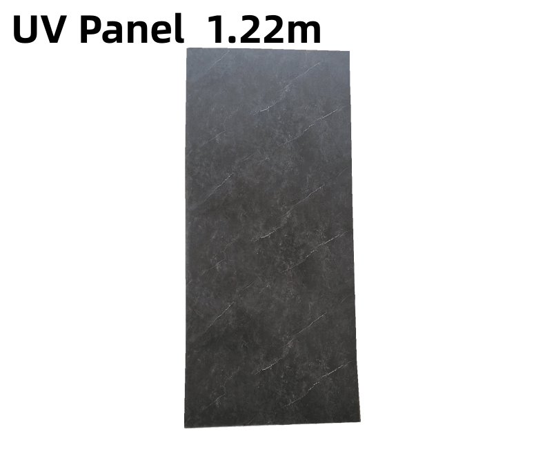 Yüksek Parlak1220x2440mm 3mm Sahte PVC Mermer UV Levha